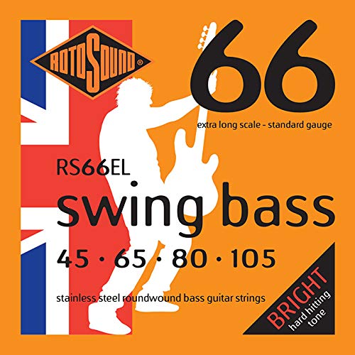 Rotosound Rs66el Ensemble de cordes de guitare basse - Les Beatles, Paul McCartney, John Lennon, RIngo Starr, George Harrison Rotosound Rs66el Ensemble de cordes de guitare basse
