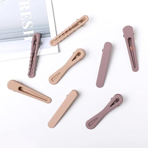 Miniatura 6 de 16PCS Metal Duck Bill Hair Clips for Women,no Slip Make Up Hair Clips Hair pins for Women and Girls by Yerpkefey (light coffee)