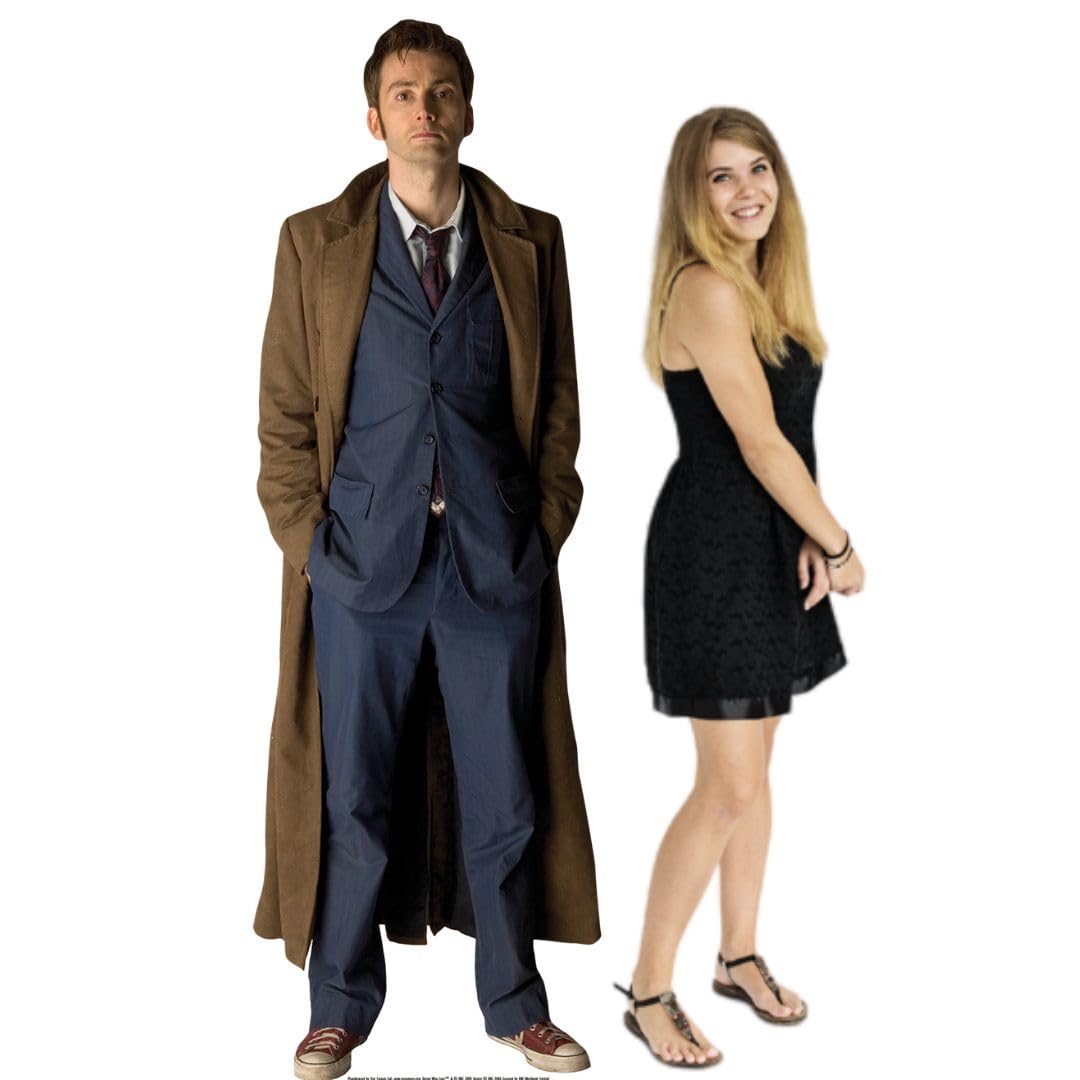 Star Cutouts SC8 Doctor Who Tenth Doctor David Tennant Lifesize Cardboard Cutout – Iconic Regeneration Era Display for Whovians & Collectors