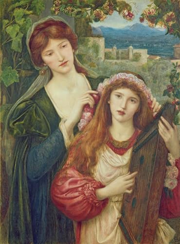 Impression prints toile sainte Cécile Marie Spartali Stillman - Peinture 60x90cm