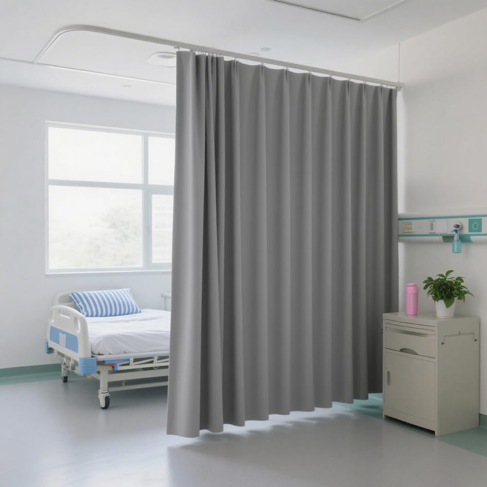 Rideaux de séparation de pièce médicale extra larges avec rails