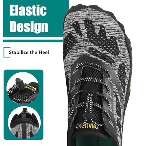 Image of SAGUARO Womens Mens Barefoot Shoes Minimalist Trail Runner Wide Toe Box Zero Drop Outdoor Cross Training Shoe