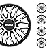 Produktbild Sparco SPC1696SVBK Set Wheel Covers Roma 16-inch Silver/Black, Pulgadas