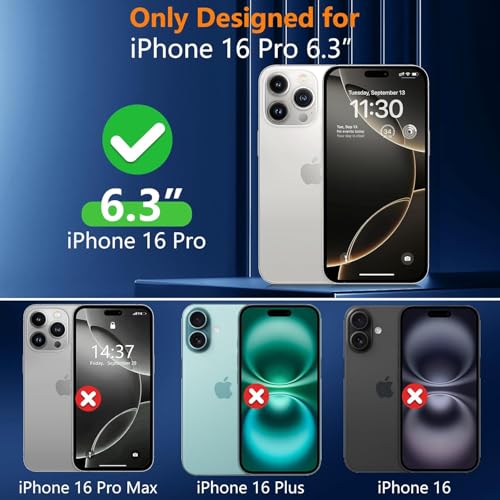 Image of ShieldTech Back Case Cover for Apple iPhone 16 Pro | Mag-Safe Compatible | Transparent Mobile Phone Case Cover for Apple i Phone 16Pro | i Phone 16 Pro TPU Transparent Back Cover Case