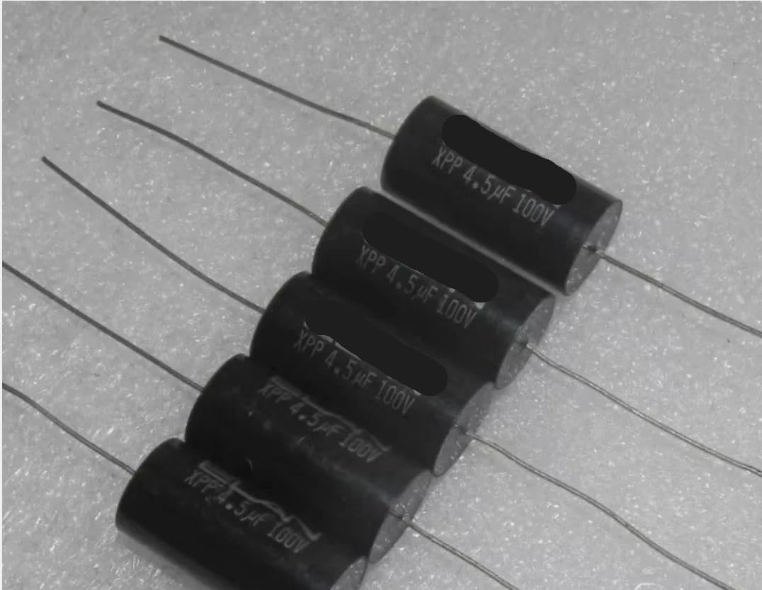 Condensateur axial 4.5uf 100v 455J mince pour filtre enceinte acoustique hifi lot de 5