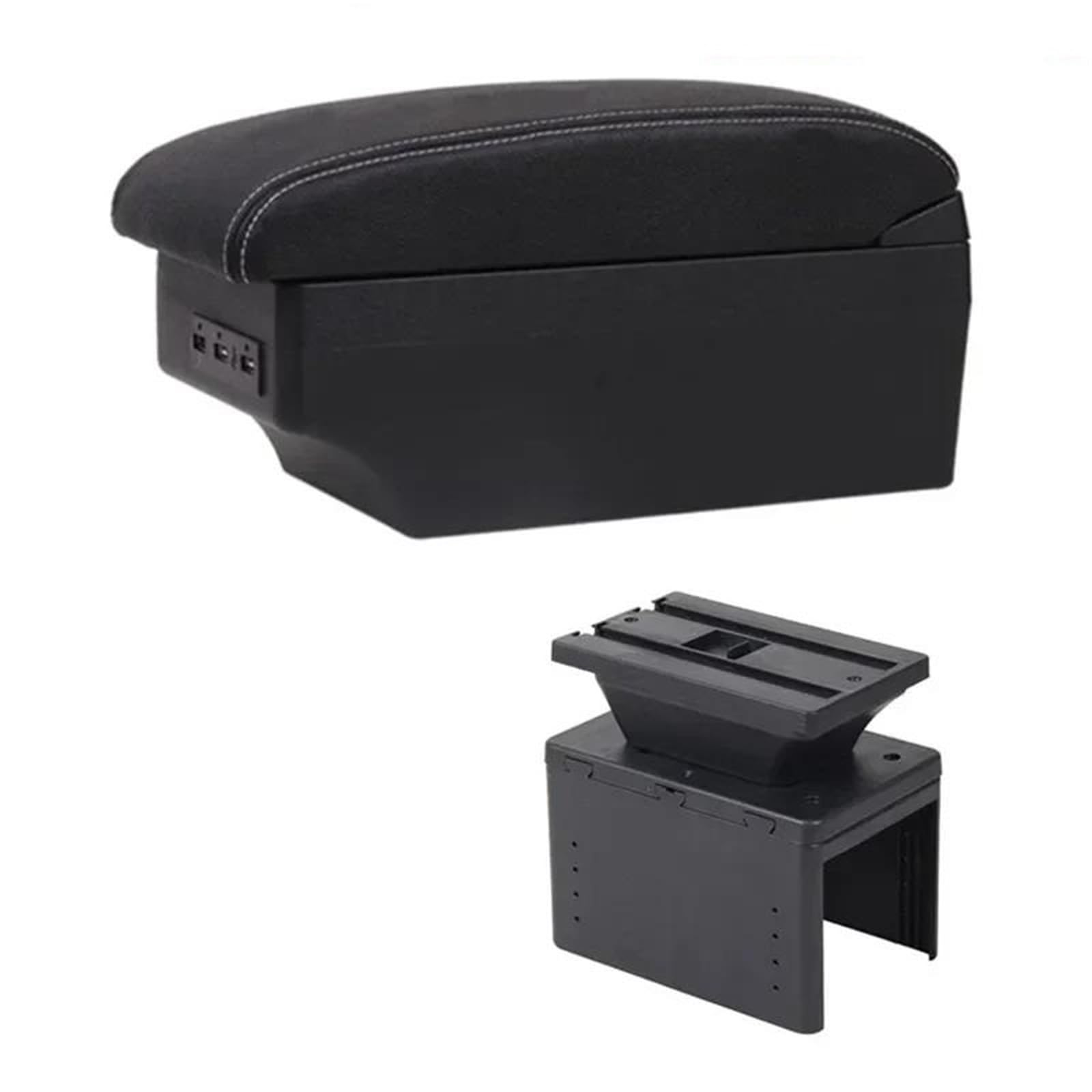 Dtsgcx E1 White Line For Hyundai I20 2021-2024 Car Armrest Interior Modification Center Storage Box Retrofit Parts(E1 White Line)