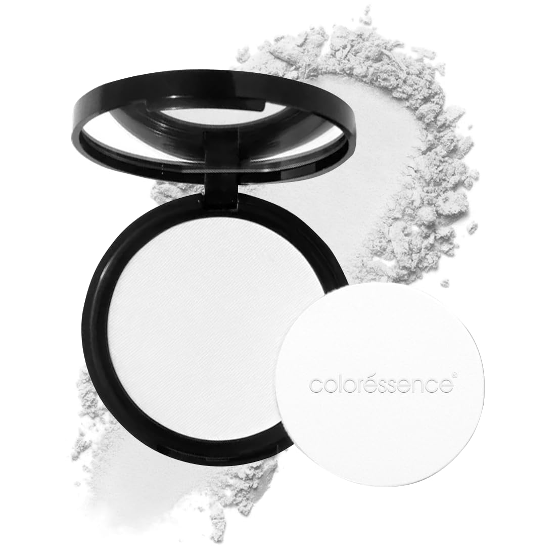 COLORESSENCE Starlet Compact Powder for Setting Base| Oil Control Lightweight Formula | With Free Applicator Puff | Snow Beige
