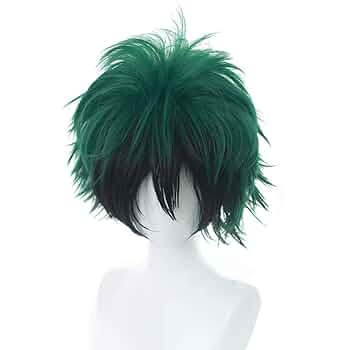 ヒロアカ緑谷出久ウィッグ Amazon.co.jp: 耐熱 コスプレ ウィッグ 僕のヒーローアカデミア