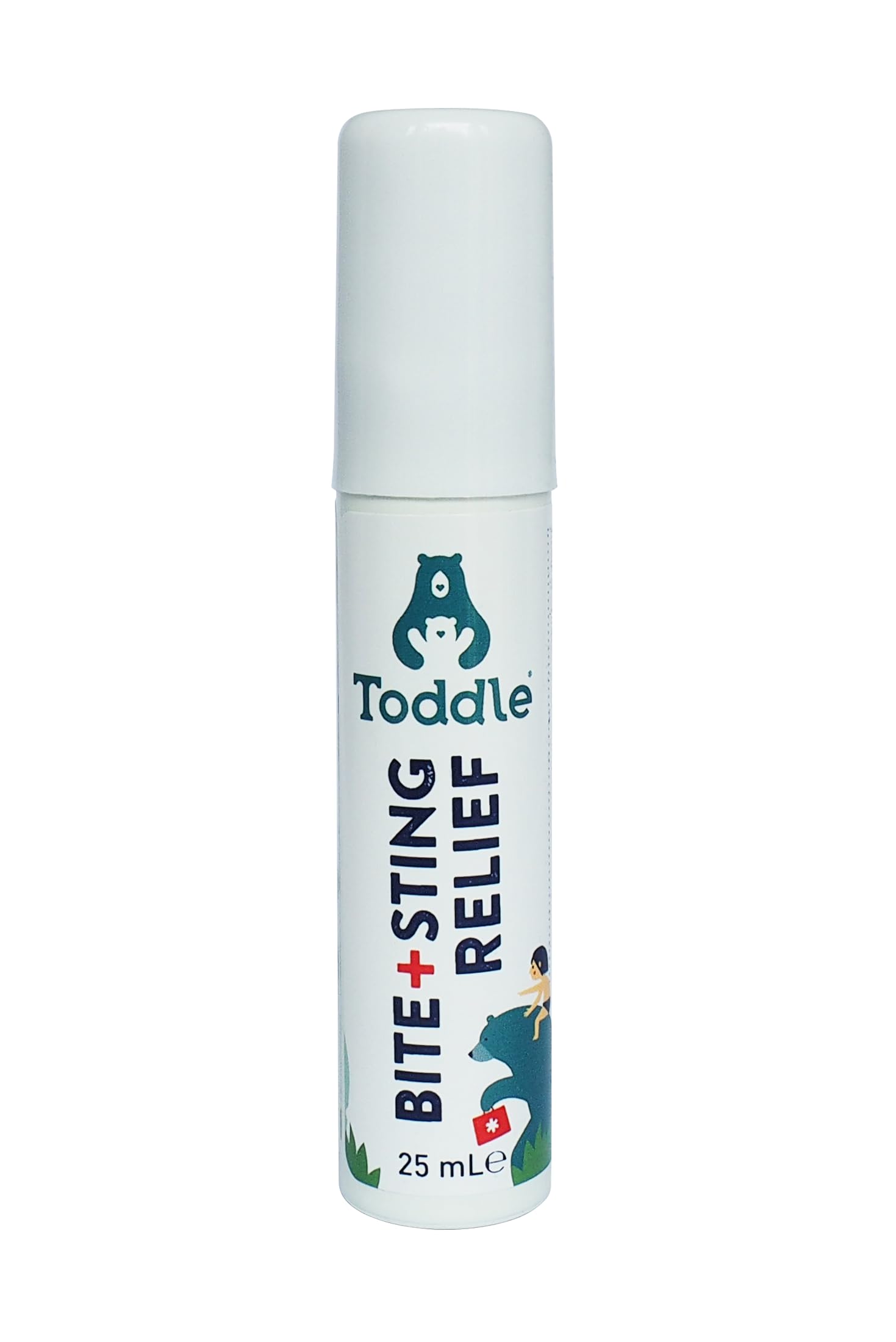 Toddle Bite and Sting Relief 25ml - 6 Hour Relief Natural Cooling Insect Bite Relief with Coconut Oil and Tea Tree, Gentle Formula for Face and Body, Ideal Holiday Essentials for Kids - x1 25ml
