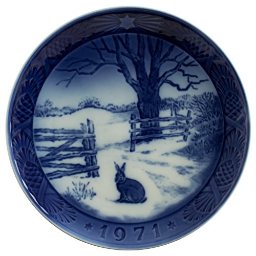 ORGINALE ROYAL COPENHAGEN PIATTO DI NATALE 1971 ORIGINALE PORCELLANA PRIMA SCELTA