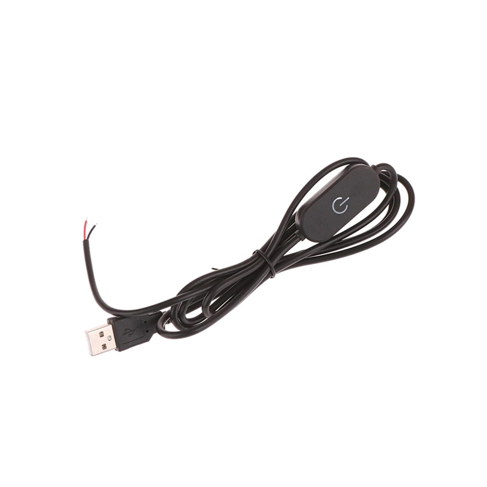 Cavo interruttore dimmer tattile 2A 5V U da 1,5MU Controller dimmer con uscita da 2,0A a 2 fili(Black)