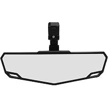 UTV Rear View Mirror Shockproof Wide Angle HD Middle Rear View Mirror 1.5 Inch to 2 Inch Roller Bar Holder for Polaris RZR XP 1000 XP 4 1000 S 1000