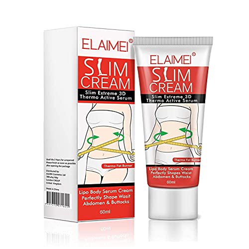 Hot Cream, Cellulite Removal Cream Natural Slim Firming Body Cream, Anti Cellulite Slimming Fat Burner for Shaping Waist, Abdomen and Buttocks 60ml