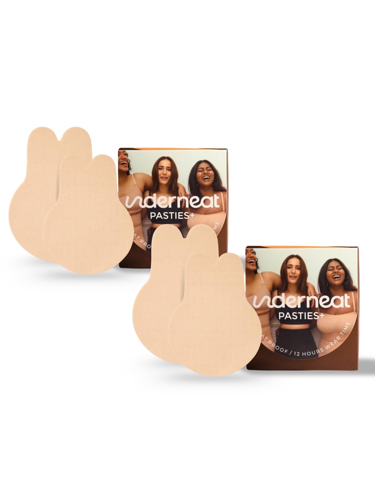 Anti Sweat Reusable Bunny Lift Covers | Lightweight Nylon Material | Lift & Shape | Invisible Under Clothing | for Strapless & Backless Outfits | Medical-Grade Adhesive | Pack of 2-image-24