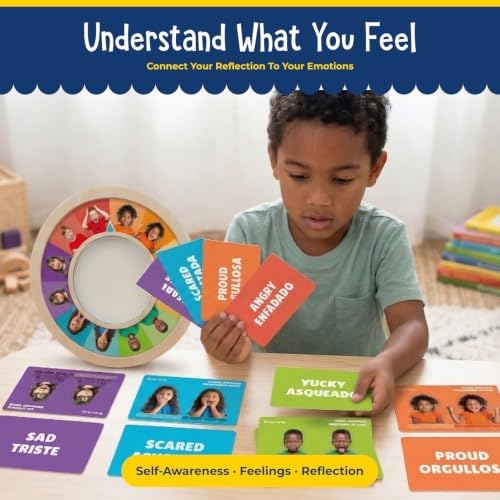 Open The Joy Emotions Mirror - Wooden Self-Esteem & Affirmation Toy — 사진 5