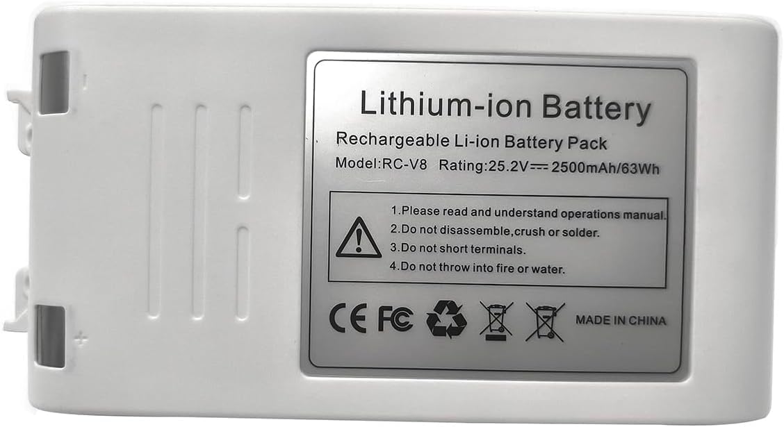 Batterie de rechange pour aspirateur Xiaomi Dreame V8 V9 V9P V9B XR Q9 2500 mAh 25,2 V