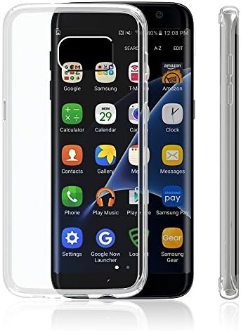 Galaxy S7 Edge Case, Carkoci Crystal Clear Hard PC Back and Flexible TPU Bumper for Samsung Galaxy S7 Edge Smartphone