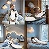 YUNCOL Penguin Plush,19.6 Inch Penguin Stuffed Animal, Long Penguin Plushies Body Pillow, Kawaii Penguin Plush Toy Gift for Girls Boys #2