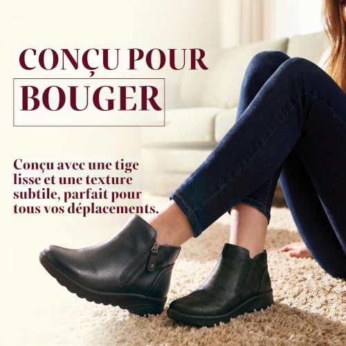 Skechers Femme Lovely Vibe Fall in Bloom Boots, Black Microleather, 36 EU – vue 8