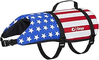 ONYX Pet Life Vest, Nylon, Small,, Stars & Strips