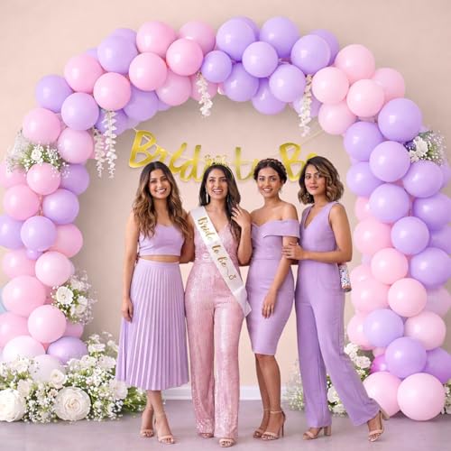 Image of Party Propz Bride to Be Decorations Kit - 39 Pcs Bachelorette Party Decor with Bride to Be Banner, Sash & Tiara, Balloons for Decoration, Bachelorette Party Decorations (Cardstock, Latex)
