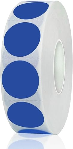 1200 etiquetas redondas de codificación de color de 0.75 pulgadas, calcomanías de venta de garaje, calcomanías de precio de venta de patio,