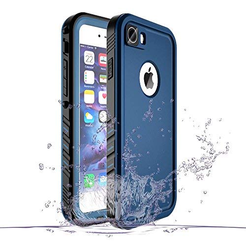 Cozycase Waterproof Case for iPhone 8 /iPhone 7, Shockproof Full-Body Rugged Case with Built-in Screen Protector for Apple iPhone 8/7 / SE2020 -(Blue)