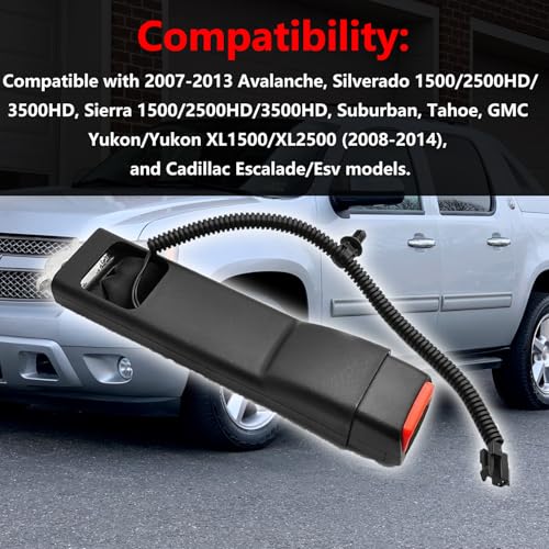 BSNOVT Compatible for Sierra Tahoe Yukon, Drivers Seat Buckles Replace 19121537