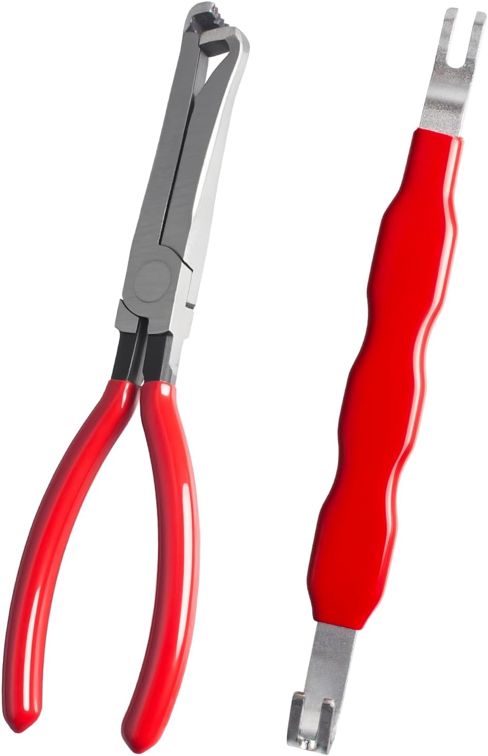 2 PCS Electrical Disconnect Pliers for Cars, Straight Automotive Electrical Connector Pliers and Electrical Connector Separator Tool