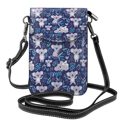 Petit sac bandoulière téléphone femme koala pour balades et voyages