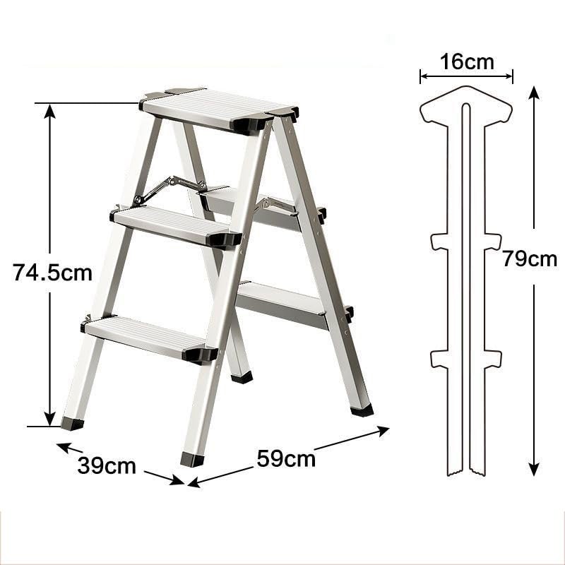 Tabouret escabeau pliant pour attraper des objets en hauteur