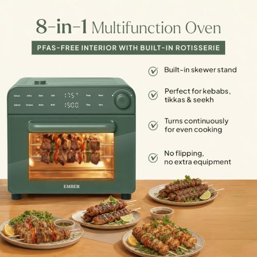 Image of Ember MarvelOven 8-in-1 Smart Oven | Air Fry, Bake, Grill & Ferment | MistFlow Steam Technology | HexaWand Even Heating | Green