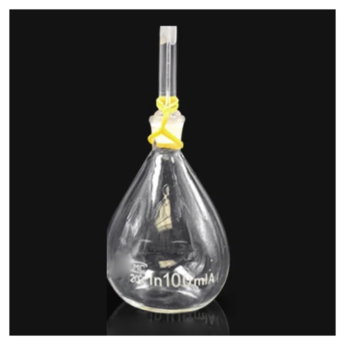 5 teile/los 5 ml 10 ml 25 ml 50 ml 100 ml Glas Ball Form Schwerkraft Flasche Solide Pyknometer Labor glaswaren(25ml)