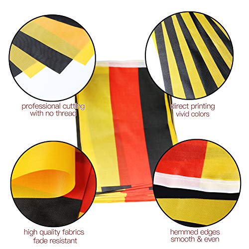 Image of Anley Germany String Flag Pennant Flags, Patriotic Events 3rd of October German Unity Day Decoration Sports Bars - 33 Feet 38 Flags