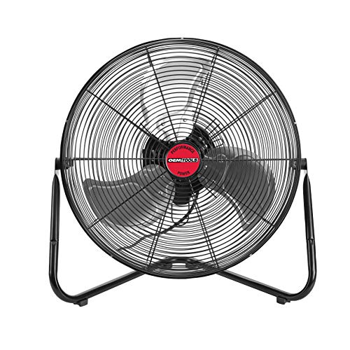 Oemtools 24881 18 Inch High Velocity Heavy Duty, Home Floor Bedroom, Aluminum Blades, Indoor Fan, Black #TOP1