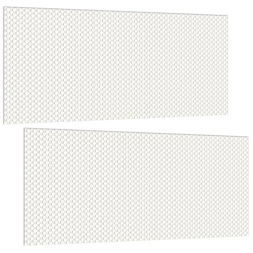 Pangda 2 Pack Replacement Fluorescent Light Covers 22.5 x 46.5 Inch Clear Acrylic Ceiling Lighting Panel Flat Sheet for Overhead Fixtures
