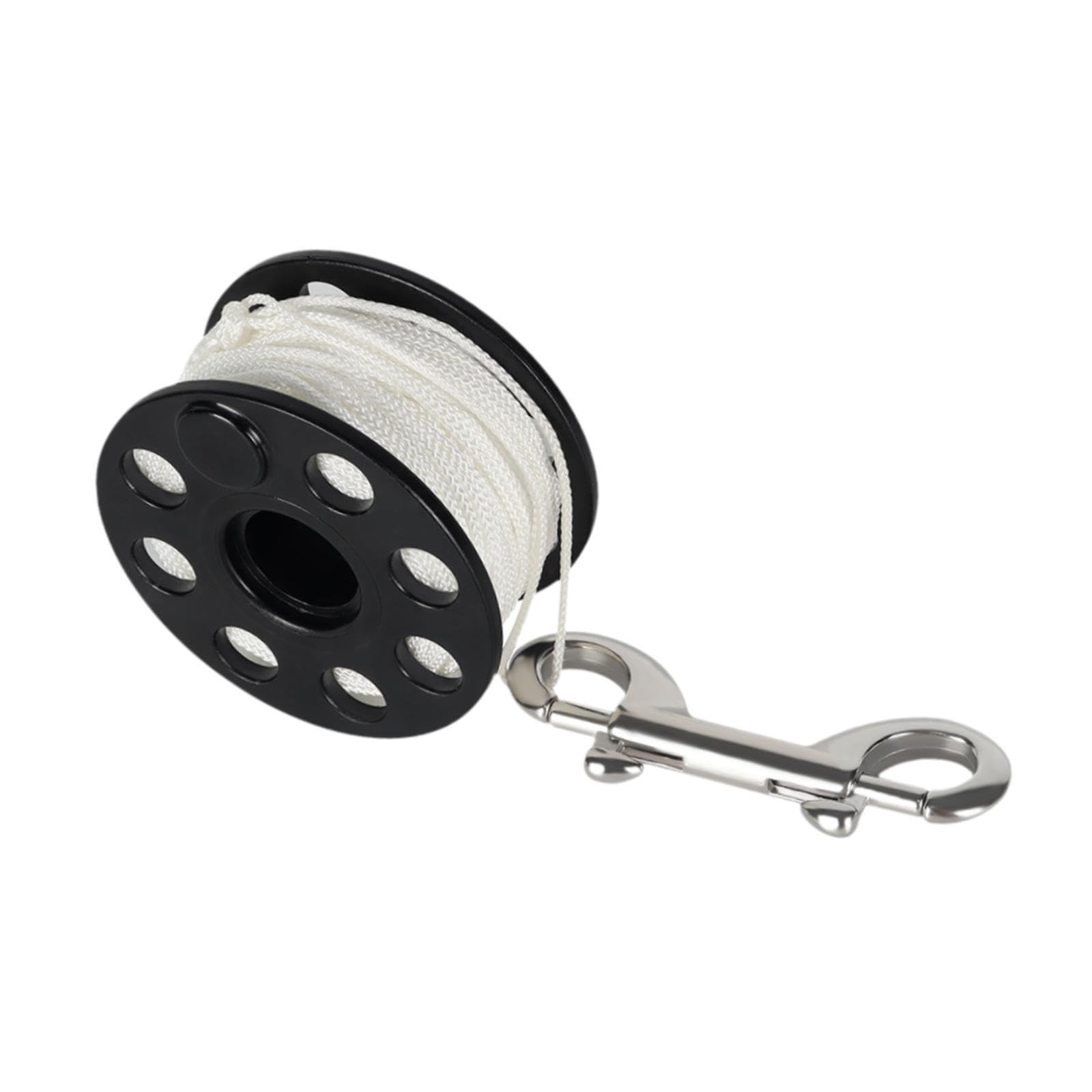 Sharplace da Sub con Clip a Doppia estremità 30M/100ft a Dito per Immersioni Tecniche subacquee, Pesca Subacquea e speleologia
