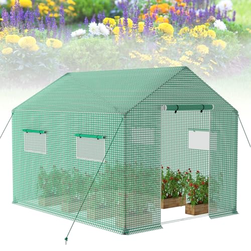 Froadp Gartengewächshäuser aus Verzinktes Rohr Tomatenhaus...