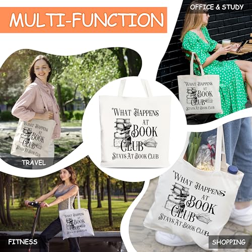 Bolso Tote Canvas para Mujer, Diseño Book Club miniatura 2