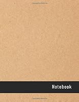 Blank Notebook: Blank notebook with numbered pages ( 110 Pages, 8.5 x 11) (Kraft Cover Notebook) 1708220070 Book Cover