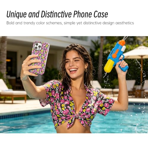 Compatible with iPhone 13 PRO MAX Case Cute Floral Print-Style-13 - image 6