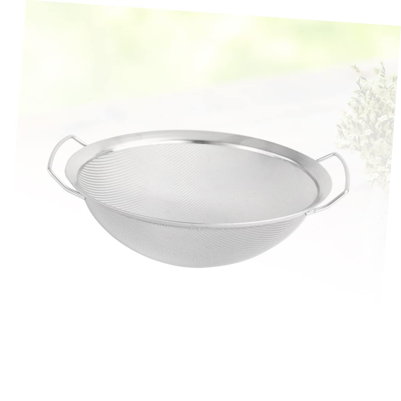 LABRIMP Colador de Malla de Acero Inoxidable Asa para Filtrar Arroz y Verduras en Cocina Doméstica, Utensilio Resistente y Práctico para Labores Culinarias