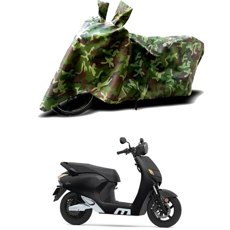 Image of 100% Water Resistant Full Bike Scooty Two Wheeler Body Cover Compatible For 22Kymco iFlow STD /UV-Rays /Heat Protection /Birds Dropping /Scratchproof /Dust proof /Waterproof /All Varient[Green MJ]