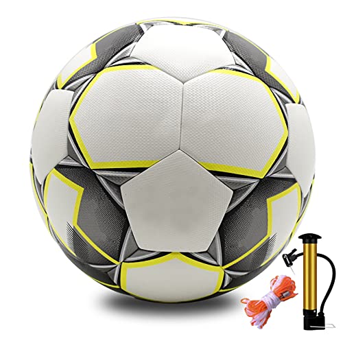 Ballons de football jaune taille 4 haute visibilité loisir
