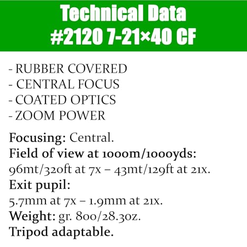 Binoculares Konus Newzoom 7-21x40mm con Foco Central miniatura 4