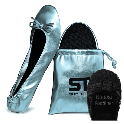 Image of Silky Toes Foldable Flat Shoes for Women | Portable Ballet Flats for Weddings, Parties, Events, Travel |Comfortable Cushioned