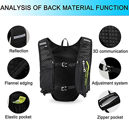 image for INOXTO Running Hydration Vest Backpack,Lightweight Insulated Pack with