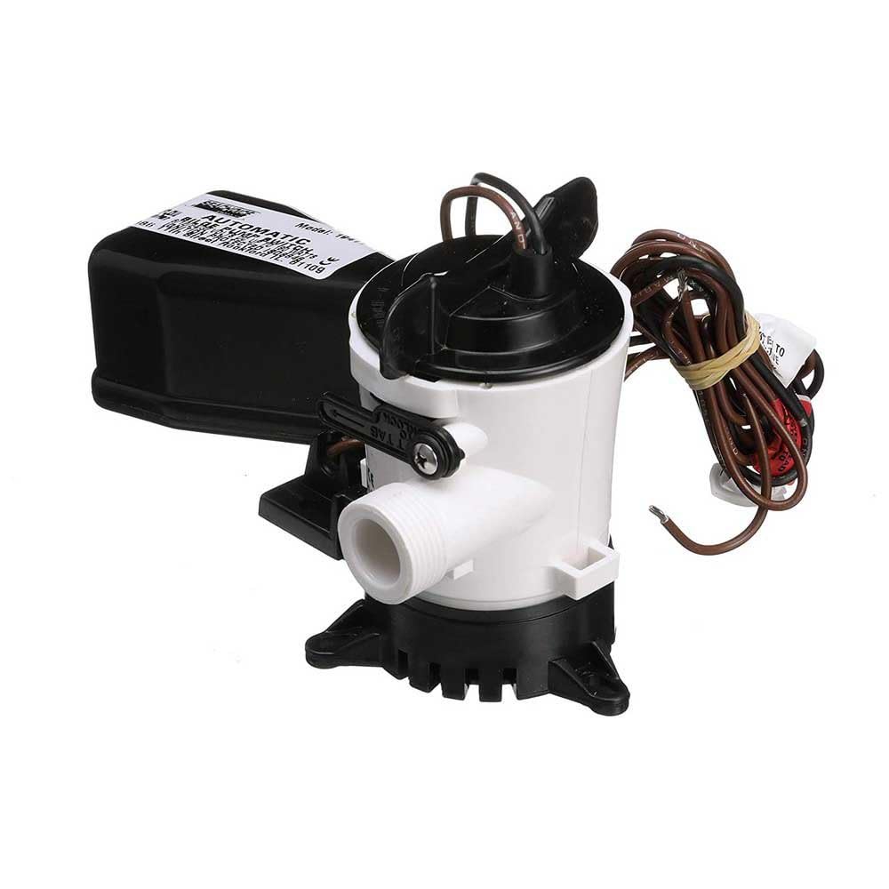 Seachoice Bomba de achique automática con interruptor de flotador, 750 GPH, tamaño de manguera de 3/4 pulgadas