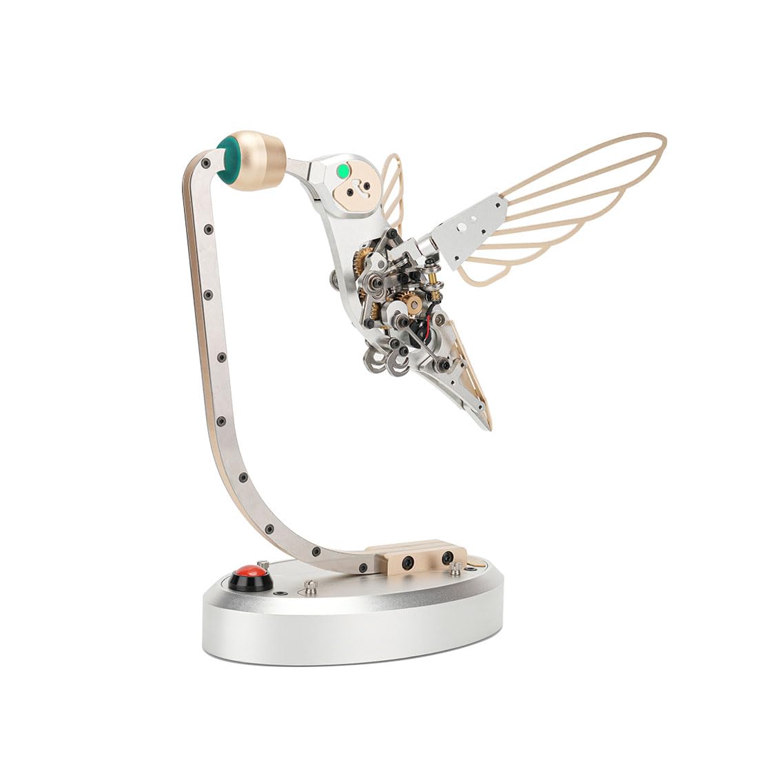 Puzzle 3D in metallo per adulti, con colibrì meccanico, steampunk