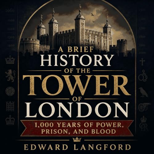 Diseño de la portada del título A Brief History of the Tower of London: 1,000 Years of Power, Prison, and Blood